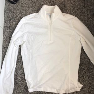 White Gap workout quarter zip jacket